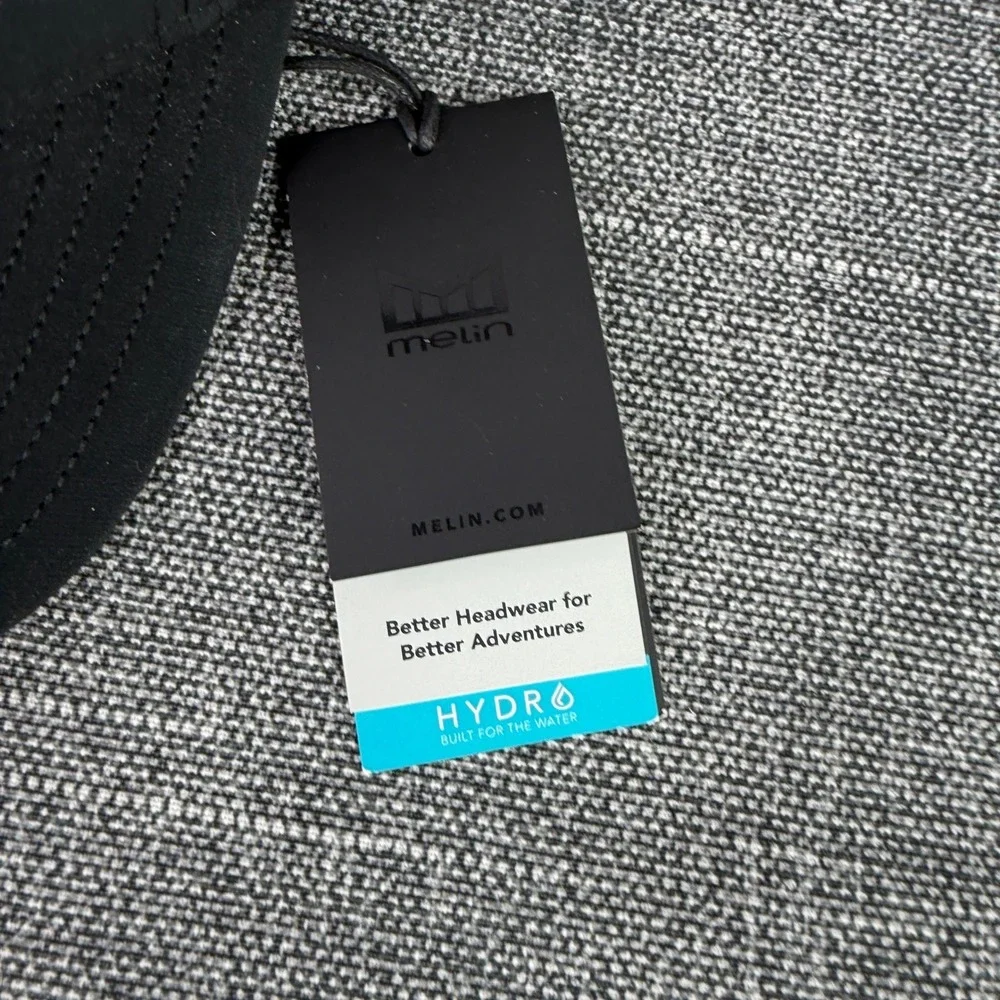 Melin Odyssey Stacked‎ Hydro Hat Mens OSM Black Water Resistant Snapback Cap